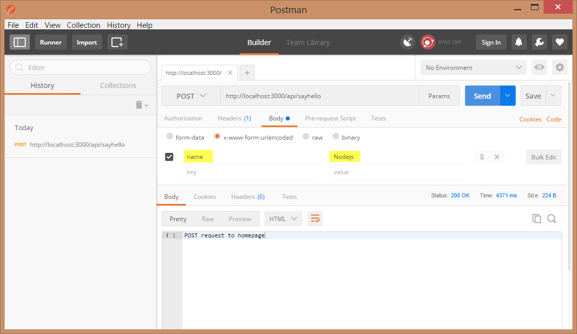 web based postman